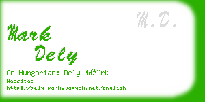 mark dely business card
